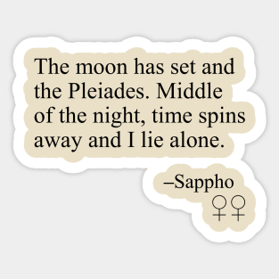 Sappho Poem (Pleiades) Sticker